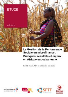 Etude sur la Gestion de la Performance Sociale en microfinance