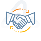 Icone de deux mains qui se serrent